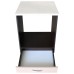 Corp pentru cuptor incorporabil cu sertar Zebra, wenge/Cappuccino lucios, cu blat Travertin, 60 x 85 x 60 cm